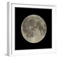 Waning Gibbous Moon-Eckhard Slawik-Framed Premium Photographic Print