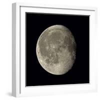 Waning Gibbous Moon-Eckhard Slawik-Framed Premium Photographic Print