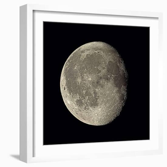 Waning Gibbous Moon-Eckhard Slawik-Framed Premium Photographic Print