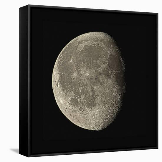 Waning Gibbous Moon-Eckhard Slawik-Framed Stretched Canvas