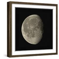 Waning Gibbous Moon-Eckhard Slawik-Framed Premium Photographic Print