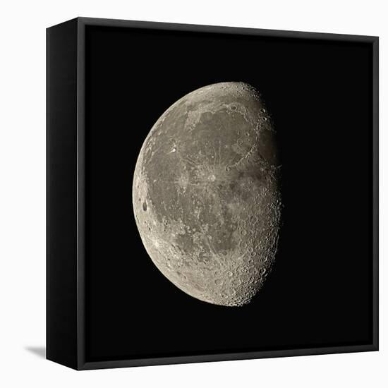 Waning Gibbous Moon-Eckhard Slawik-Framed Stretched Canvas