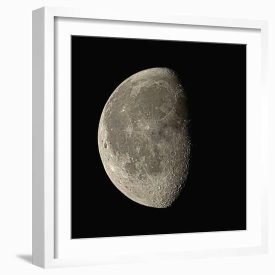 Waning Gibbous Moon-Eckhard Slawik-Framed Premium Photographic Print