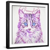 Wanna Play Cat-Cora Niele-Framed Giclee Print