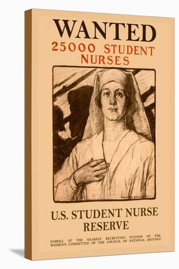 Wanted 25,000 Student Nurses-Milton Bancroft-Stretched Canvas