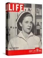 Wanted: 50,000 Nurses, Alberta Rose Krajce, Brooklyn Naval Hospital Nurse Shortage, January 5, 1942-Eliot Elisofon-Stretched Canvas