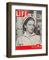 Wanted: 50,000 Nurses, Alberta Rose Krajce, Brooklyn Naval Hospital Nurse Shortage, January 5, 1942-Eliot Elisofon-Framed Photographic Print