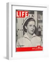 Wanted: 50,000 Nurses, Alberta Rose Krajce, Brooklyn Naval Hospital Nurse Shortage, January 5, 1942-Eliot Elisofon-Framed Photographic Print