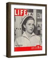 Wanted: 50,000 Nurses, Alberta Rose Krajce, Brooklyn Naval Hospital Nurse Shortage, January 5, 1942-Eliot Elisofon-Framed Photographic Print