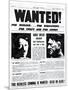 Wanted! for Murder, for Kidnapping, for Theft and for Arson-null-Mounted Photographic Print