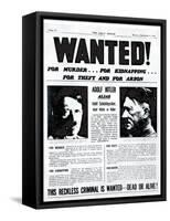 Wanted! for Murder, for Kidnapping, for Theft and for Arson-null-Framed Stretched Canvas