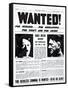 Wanted! for Murder, for Kidnapping, for Theft and for Arson-null-Framed Stretched Canvas