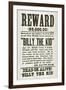 Wanted Poster for Billy the Kid Offering $5000 Dollars Reward, 1880s-null-Framed Art Print