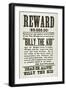 Wanted Poster for Billy the Kid Offering $5000 Dollars Reward, 1880s-null-Framed Art Print