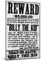 Wanted Poster for Billy the Kid-null-Mounted Giclee Print