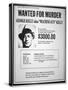 Wanted Poster for George R. 'Machine-Gun' Kelly-null-Stretched Canvas