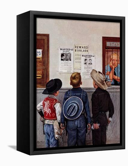 "Wanted Posters", February 21, 1953-Stevan Dohanos-Framed Stretched Canvas