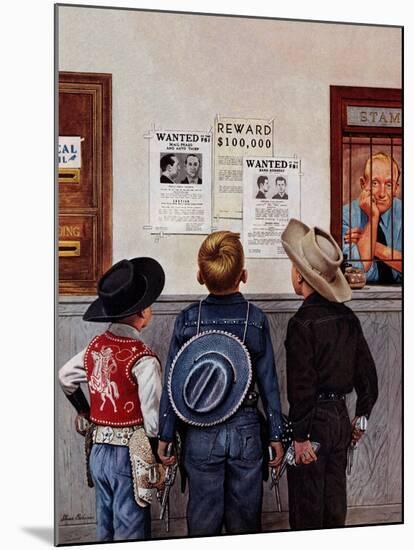 "Wanted Posters", February 21, 1953-Stevan Dohanos-Mounted Giclee Print