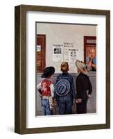 "Wanted Posters", February 21, 1953-Stevan Dohanos-Framed Giclee Print