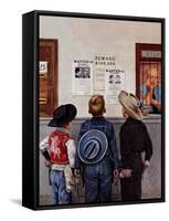 "Wanted Posters", February 21, 1953-Stevan Dohanos-Framed Stretched Canvas