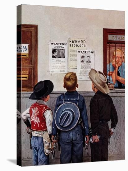 "Wanted Posters", February 21, 1953-Stevan Dohanos-Stretched Canvas
