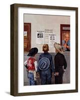 "Wanted Posters", February 21, 1953-Stevan Dohanos-Framed Giclee Print