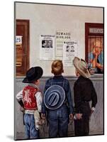 "Wanted Posters", February 21, 1953-Stevan Dohanos-Mounted Giclee Print