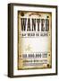 Wanted Vintage Western Poster-Benchart-Framed Art Print