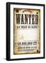 Wanted Vintage Western Poster-Benchart-Framed Art Print