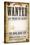 Wanted Vintage Western Poster-Benchart-Stretched Canvas