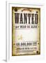 Wanted Vintage Western Poster-Benchart-Framed Art Print