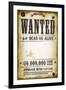 Wanted Vintage Western Poster-Benchart-Framed Art Print