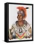 Wapella or the Prince Chief of the Foxes, 1837, Illustration from 'The Indian Tribes of North…-Charles Bird King-Framed Stretched Canvas