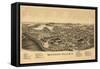 Wappingers, New York - Panoramic Map-Lantern Press-Framed Stretched Canvas