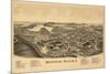 Wappingers, New York - Panoramic Map-Lantern Press-Mounted Premium Giclee Print