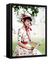 War and Peace, Audrey Hepburn, 1956-null-Framed Stretched Canvas