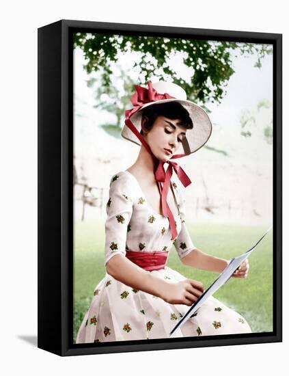 War and Peace, Audrey Hepburn, 1956-null-Framed Stretched Canvas