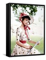 War and Peace, Audrey Hepburn, 1956-null-Framed Stretched Canvas