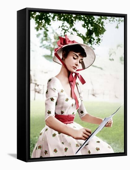 War and Peace, Audrey Hepburn, 1956-null-Framed Stretched Canvas