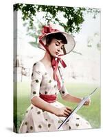 War and Peace, Audrey Hepburn, 1956-null-Stretched Canvas