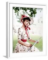 War and Peace, Audrey Hepburn, 1956-null-Framed Photo