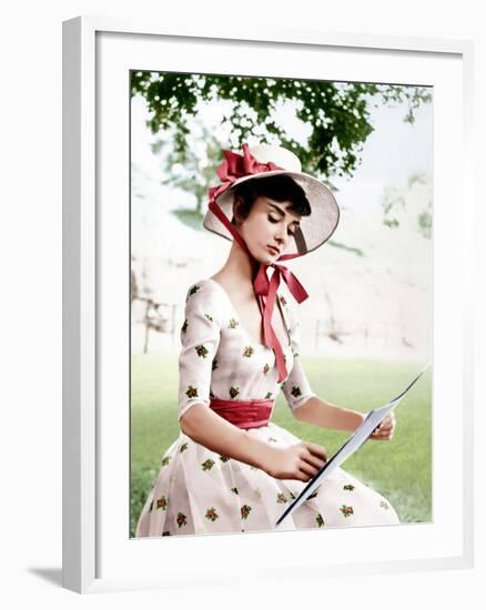 War and Peace, Audrey Hepburn, 1956-null-Framed Photo