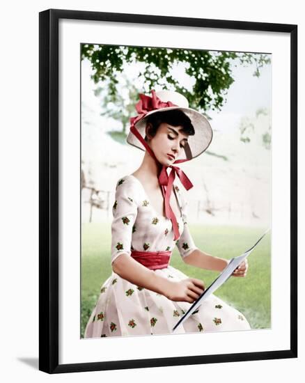 War and Peace, Audrey Hepburn, 1956-null-Framed Photo