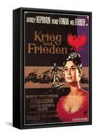 War and Peace, German Movie Poster, 1956-null-Framed Stretched Canvas