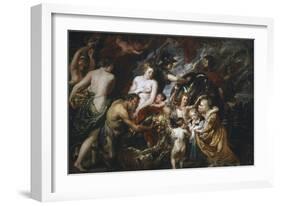 War and Peace-Peter Paul Rubens-Framed Giclee Print