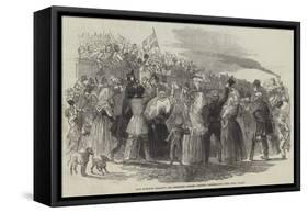 War Between Germany and Denmark, Troops Leaving Copenhagen-null-Framed Stretched Canvas