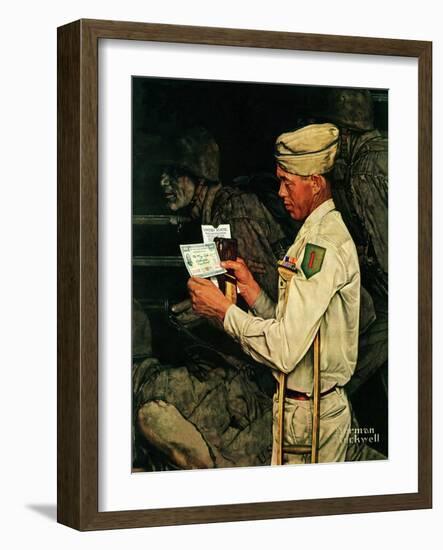 "War Bond", July 1,1944-Norman Rockwell-Framed Giclee Print