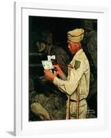 "War Bond", July 1,1944-Norman Rockwell-Framed Giclee Print