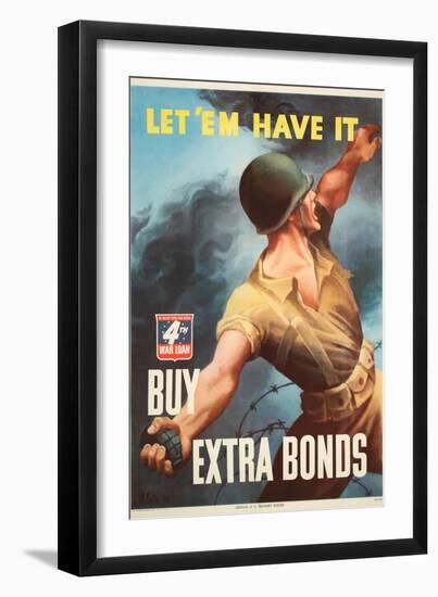 War Bond Poster-null-Framed Art Print