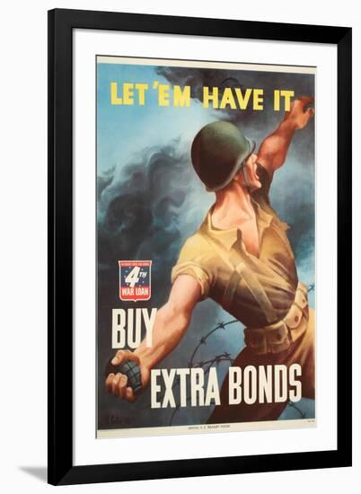 War Bond Poster-null-Framed Art Print